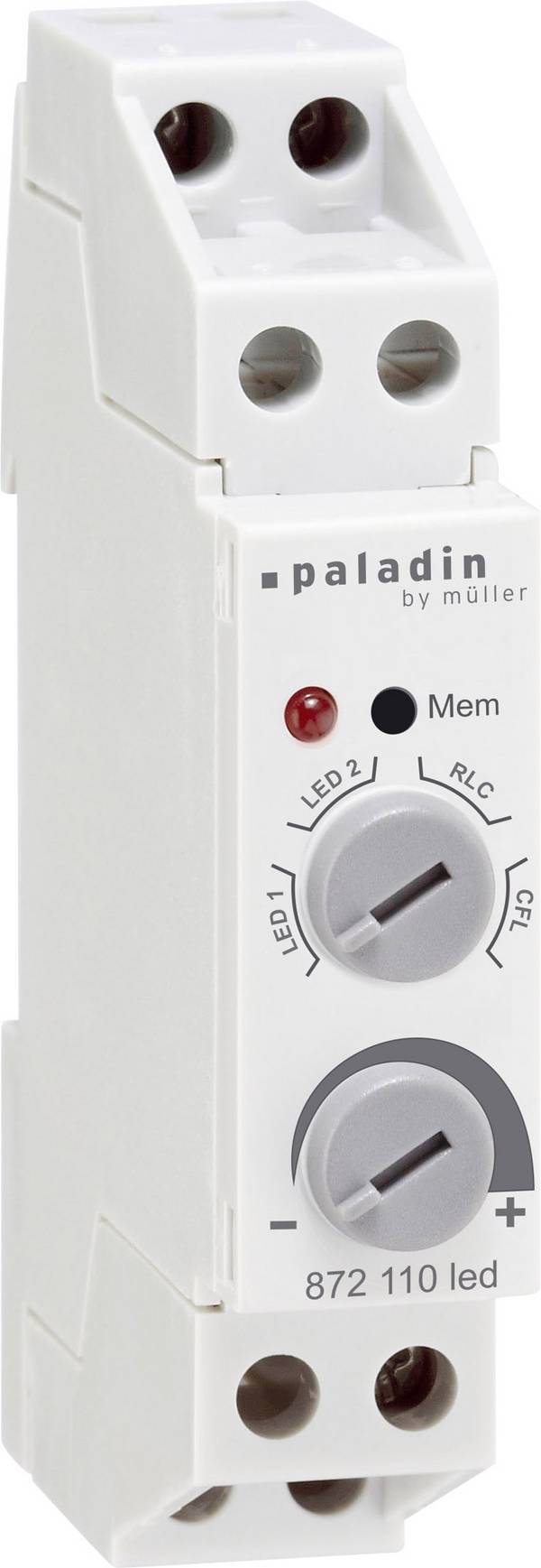 Müller 23384 Kalapsín dimmer Alkalmas fényforrásokhoz: LED-es izzó, Izzó, Halogén izzó, Energiatakarékos izzó Szürke