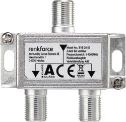 F csatlakozós antenna elosztó, 1 be-/2 kimenet, Renkforce ár, eladó |  Conrad Electronic