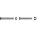 TOOLCRAFT Csapszegek (Ø x H) 2 mm x 20 mm 200 db