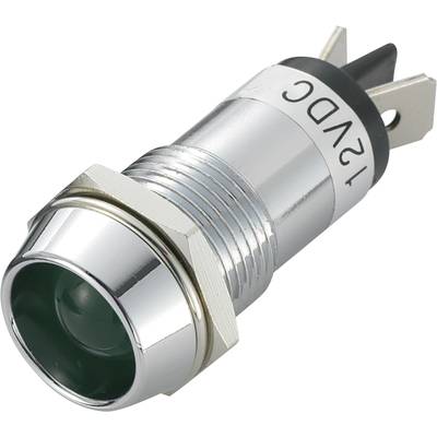 LED jelzőlámpa 12 V/DC, Ø 16 mm, zöld, SCI R9-86L-01-WG