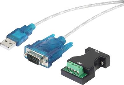 Minister Knogle betyder USB soros átalakító kábel, USB-ről 9 pólusú D-SUB + RS232 csatlakozóra,  aranyozott, renkforce | Conrad