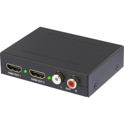 2 port Audio Extraktor [HDMI - HDMI, RCA, Toslink] 1920 x 1080 pixel SpeaKa Professional SP-AE-HDCT-2P