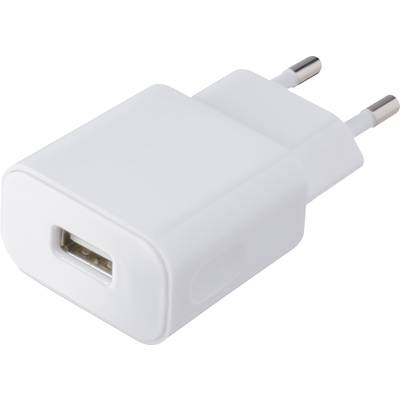Hálózati USB töltő adapter 115-230V/AC 1000mA fehér színű VOLTCRAFT SPS-1000WH USB