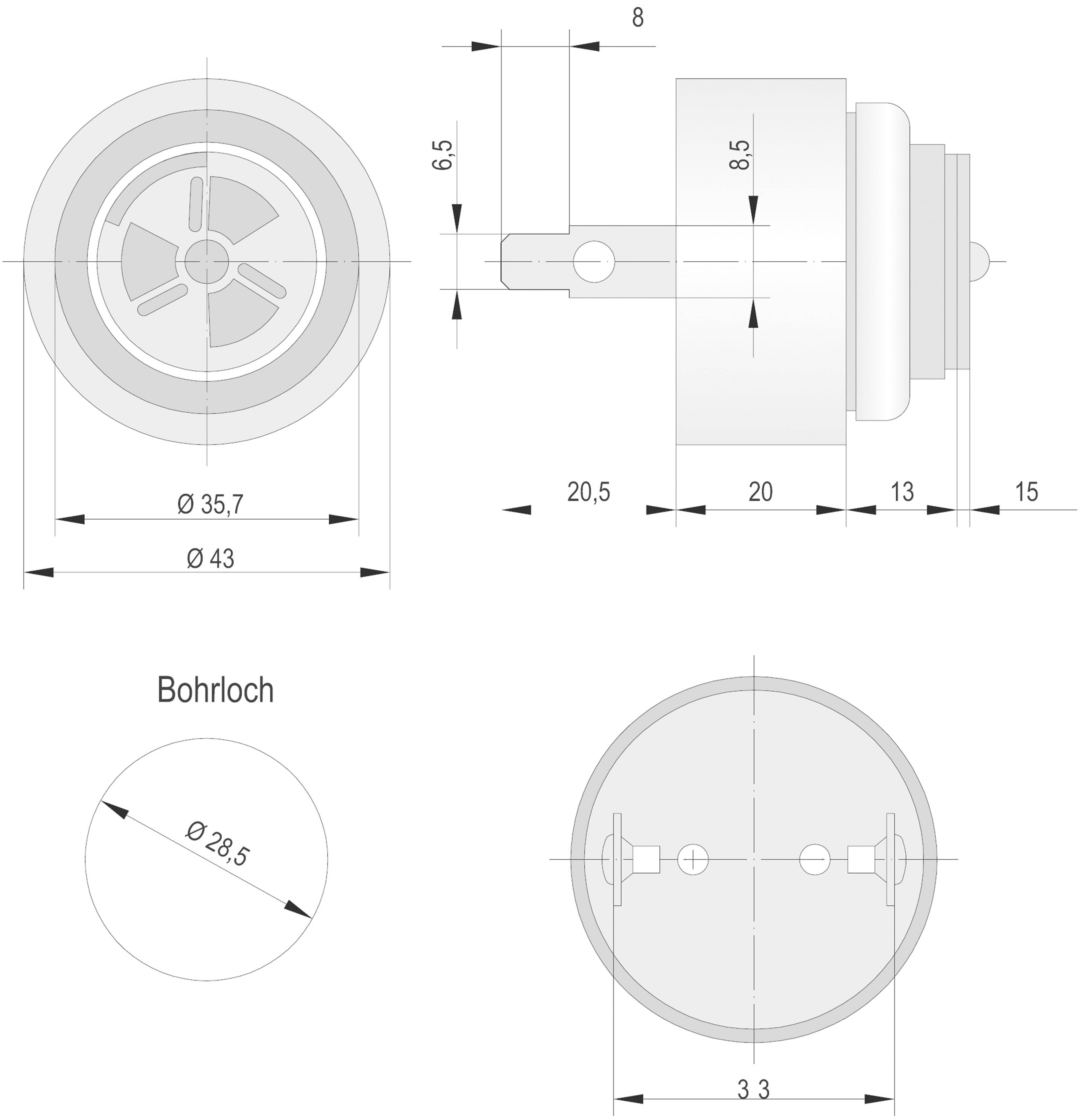 Auer Signalgeräte Jelző zümmer B100520313.CO AUER Pulzáló fény 230 V/AC 90 dB-1