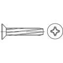 TOOLCRAFT 141807 Menetvágó csavarok M6 25 mm Kereszthornyú Philips DIN 7516 Acél Galvanikusan cinkezett 500 db