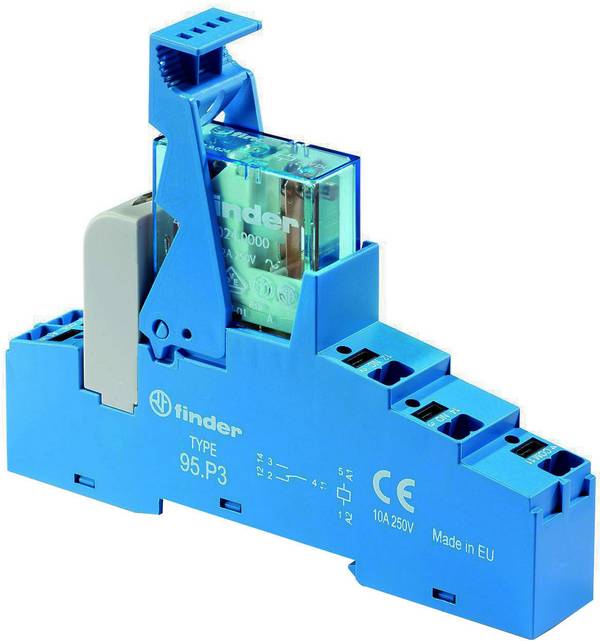 Finder 48.P3.8.230.0060 Relé modul Névleges feszültség: 230 V/AC Max. kapcsolási áram: 10 A 1 váltó 1 db