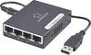 Hálózati switch, USB tápellátással, 4 port, Renkforce