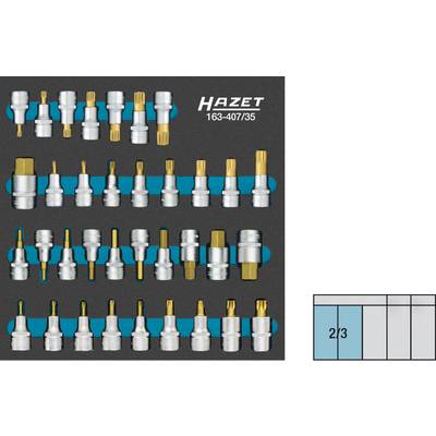 Hazet HAZET Dugókulcs bit betét készlet  1/2" (12,5 mm) 35 részes 163-407/35