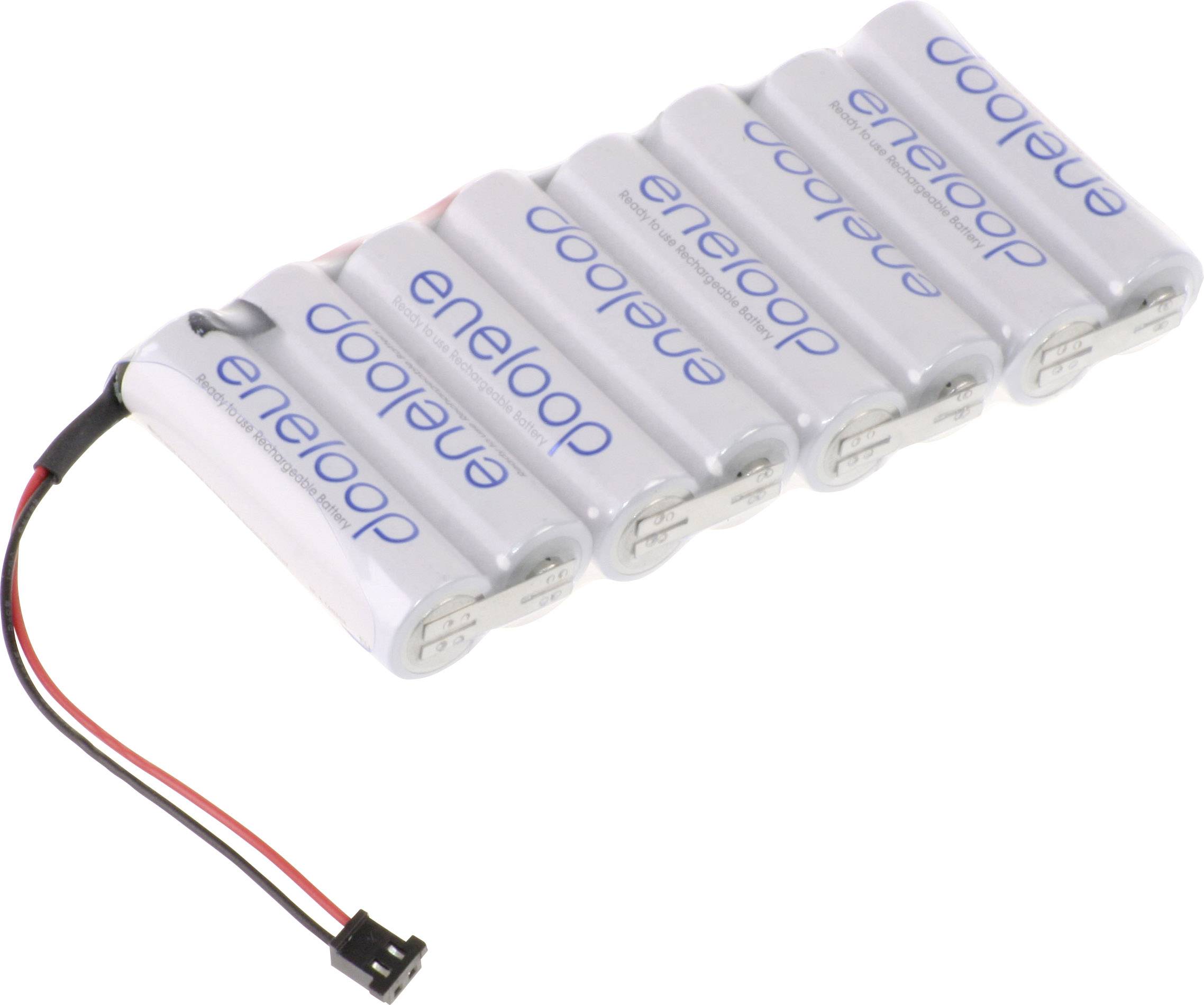Panasonic eneloop Reihe F1x8 Graupner Akkucsomag Cellaszám: 8 Elem- és akkuméret: Ceruza (AA) Kábel, Dugó NiMH 9.6 V 1900 mAh