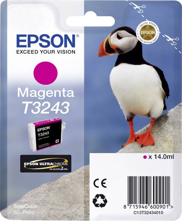 Epson Tinta T3243 Eredeti  Bíbor C 13 T 32434010