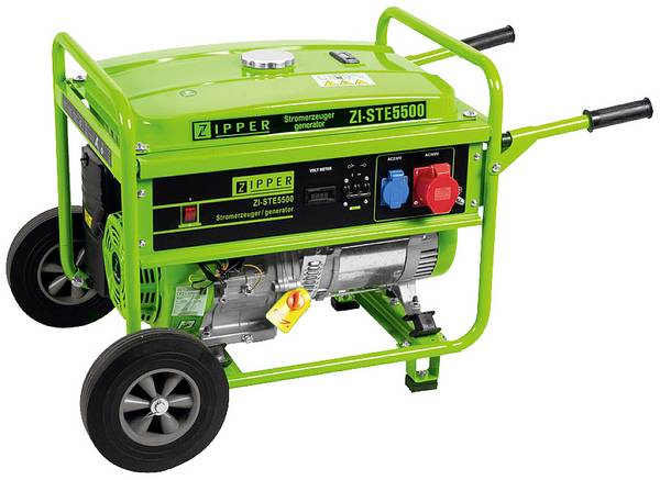 Aggregátor, áramfejlesztő 8,5 kW 230 V/400 V 90 kg 4 ütemű motor, Zipper ZI-STE5500