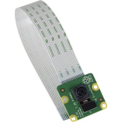 Egy Raspberry Pi kamera lapos szalagkábellel, amely alkalmas felügyeleti, robotikai és fényképészeti projektekhez a mini-számítógéppel.