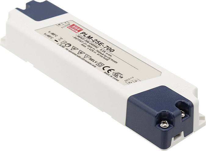 LED meghajtó Állandó áramú Mean Well PLM-25E-500 25 W 0.5 A 30 - 50 V/DC Bútorhoz alkalmas