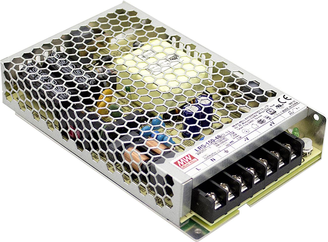 AC/DC tápegység modul, zárt Mean Well LRS-150-24 24 V/DC 6.5 A 156 W