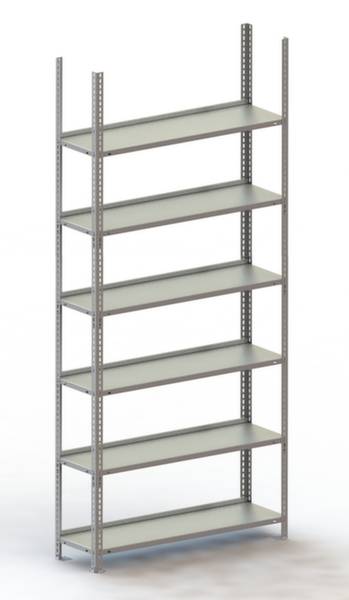 META Regalbau 68599 Aktapolc alapmodul (Sz x Ma x Mé) 1004 x 1850 x 304 mm Acél Porbevonatos Élénk szürke Fém padló