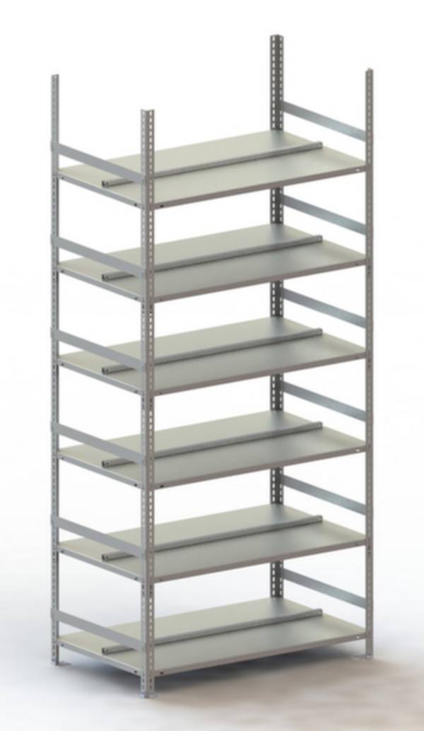 META Regalbau 59334 Aktapolc alapmodul (Sz x Ma x Mé) 1004 x 1850 x 604 mm Acél Porbevonatos Élénk szürke  Fém padló