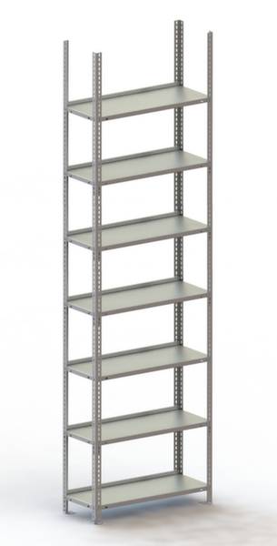 META Regalbau 74670 Aktapolc alapmodul (Sz x Ma x Mé) 754 x 2200 x 300 mm Acél Porbevonatos Élénk szürke Fém padló