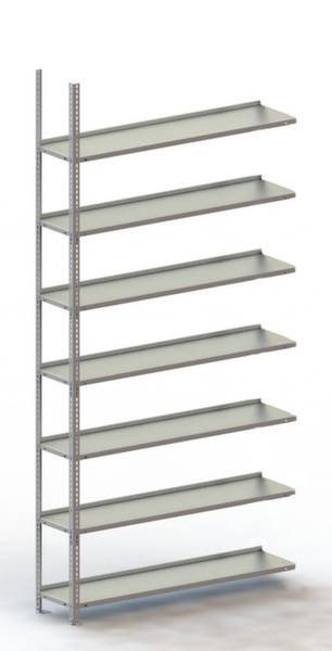 META Regalbau 74721 Aktapolc ráépíthető modul (Sz x Ma x Mé) 1252 x 2200 x 300 mm Acél Porbevonatos Élénk szürke Fém padló