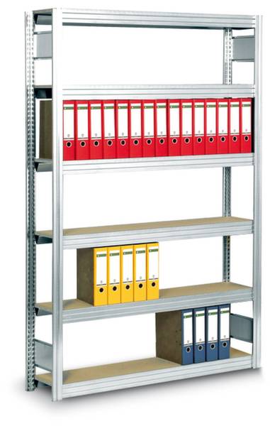 Regalwerk B3-51111-60 Aktapolc ráépíthető modul (Sz x Ma x Mé) 1005 x 2075 x 626 mm Acél Cinkezett Ónozott Fa padló