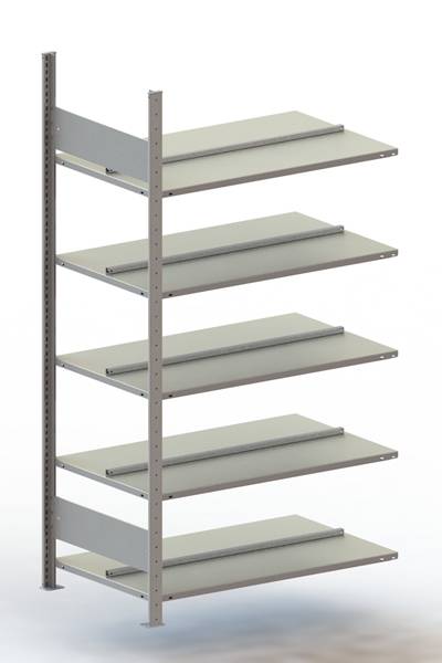 META Regalbau 178017 Aktapolc ráépíthető modul (Sz x Ma x Mé) 1006 x 1850 x 636 mm Acél Cinkezett Ónozott Fém padló