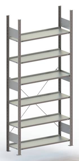 META Regalbau 178463 Aktapolc alapmodul (Sz x Ma x Mé) 1056 x 1850 x 336 mm Acél Cinkezett Ónozott Fém padló