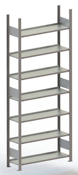 META Regalbau 178469 Aktapolc alapmodul (Sz x Ma x Mé) 1056 x 2200 x 336 mm Acél Cinkezett Ónozott Fém padló
