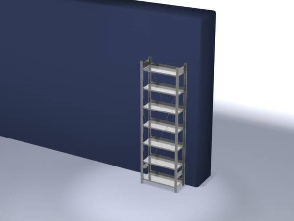 Orion Regalsysteme HZG23307EX Aktapolc alapmodul (Sz x Ma x Mé) 810 x 2350 x 335 mm Acél Cinkezett Ónozott Fém padló