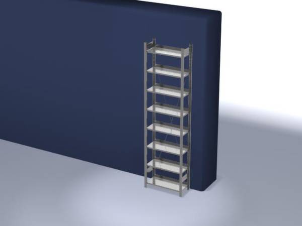 Orion Regalsysteme HZG27307EX Aktapolc alapmodul (Sz x Ma x Mé) 810 x 2700 x 335 mm Acél Cinkezett Ónozott Fém padló