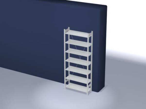 Orion Regalsysteme HKG23310EX Aktapolc alapmodul (Sz x Ma x Mé) 1060 x 2350 x 335 mm Acél Műanyag bevonatú Élénk szürke Fém padló