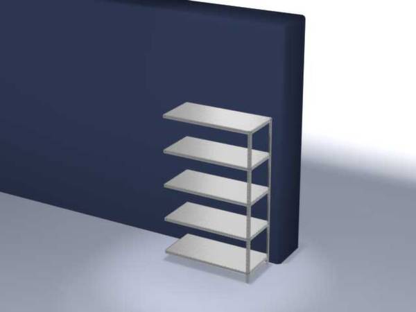 Orion Regalsysteme WZA20613L Polc ráépíthető modul 125 kg (Sz x Ma x Mé) 1.3 x 2 x 60 m Acél Cinkezett Ónozott Fém padló