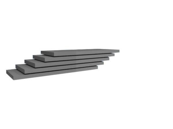 Orion Regalsysteme Z10040M/VE Polc (Sz x Mé) 1000 mm x 400 mm Acél Cinkezett Ónozott Fém padló 5 db