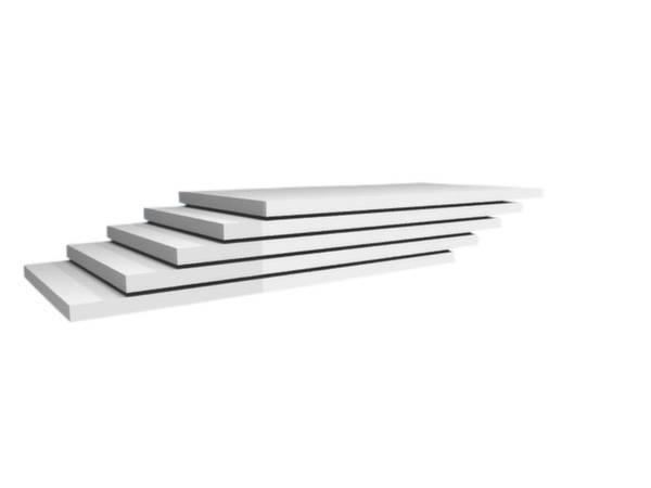 Orion Regalsysteme K13060L/VE Polc (Sz x Mé) 1300 mm x 600 mm Acél Cinkezett, Műanyag bevonatú Élénk szürke Fém padló 5 db