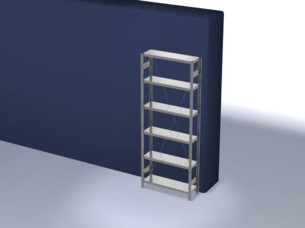 META Regalbau 74590 Polc alapmodul 330 kg (Sz x Ma x Mé) 1356 x 3000 x 636 mm Acél Porbevonatos Élénk szürke Fém padló