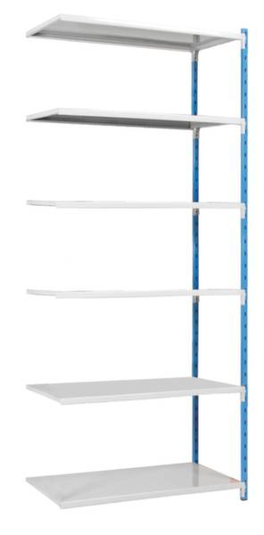 Manorga SA ZC252606NSTB Polc ráépíthető modul 110 kg (Sz x Ma x Mé) 1.21 x 2.5 x 61 m Acél Porbevonatos Égboltkék Fém padló