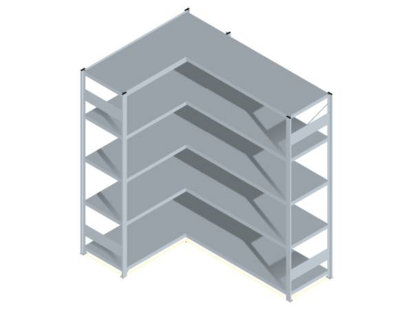 Orion Regalsysteme HZE20513AXL Polc sarokpolc (Sz x Ma x Mé) 1.36 x 2 x 53.5 m Acél Cinkezett Ónozott Fém padló
