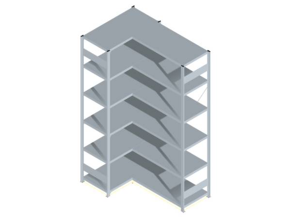 Orion Regalsysteme HZE25510AXL Polc sarokpolc (Sz x Ma x Mé) 1.06 x 2.5 x 53.5 m Acél Cinkezett Ónozott Fém padló