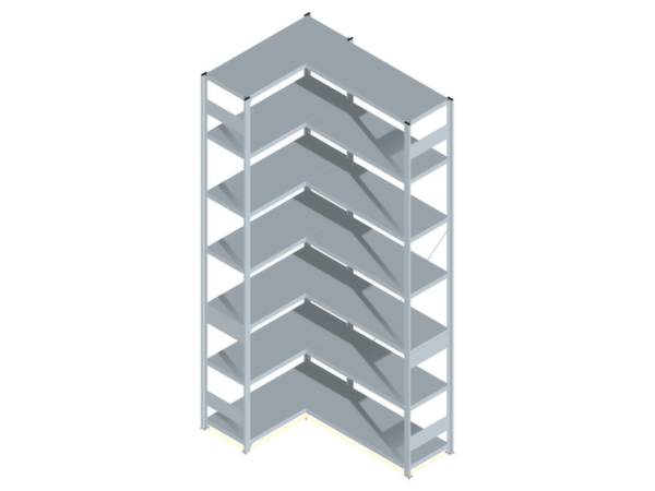 Orion Regalsysteme HZE30410AXL Polc sarokpolc (Sz x Ma x Mé) 1.06 x 3 x 43.5 m Acél Cinkezett Ónozott Fém padló
