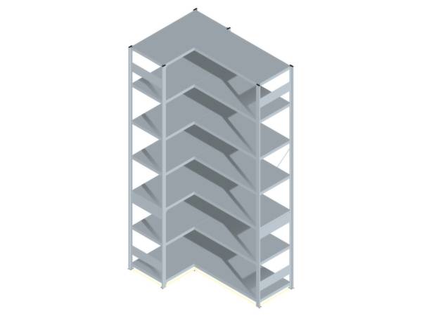Orion Regalsysteme HZE30510AXL Polc sarokpolc (Sz x Ma x Mé) 1.06 x 3 x 53.5 m Acél Cinkezett Ónozott Fém padló