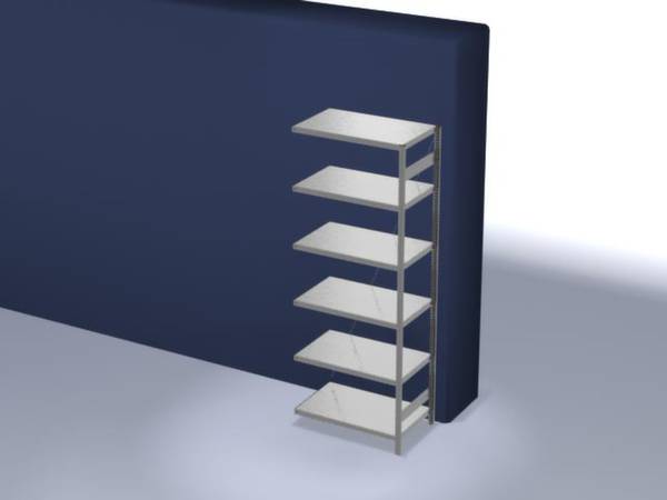 Orion Regalsysteme HZA25610XL Polc ráépíthető modul 140 kg (Sz x Ma x Mé) 1.01 x 2.5 x 63.5 m Acél Cinkezett Ónozott Fém padló