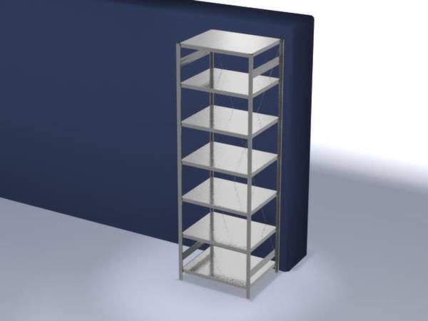 Orion Regalsysteme HZG30810XL Polc alapmodul 130 kg (Sz x Ma x Mé) 1.06 x 3 x 83.5 m Acél Cinkezett Ónozott Fém padló