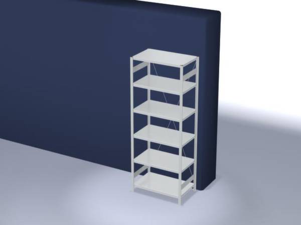 Orion Regalsysteme HKG25610XL Polc alapmodul 140 kg (Sz x Ma x Mé) 1060 x 2500 x 635 mm Acél Műanyag bevonatú Élénk szürke Fém padló
