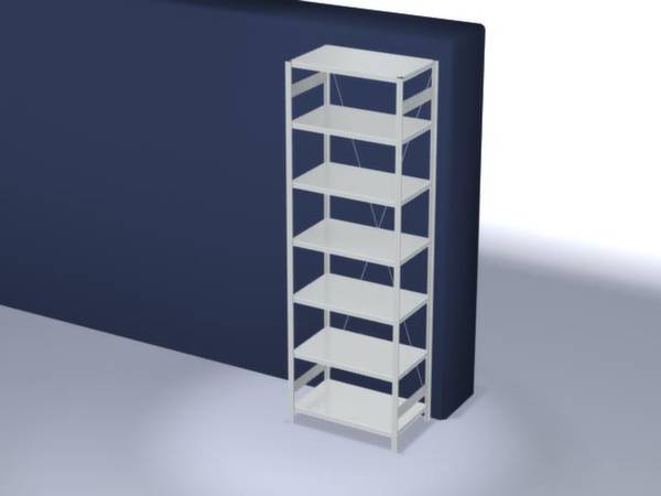 Orion Regalsysteme HKG30610XL Polc alapmodul 140 kg (Sz x Ma x Mé) 1060 x 3000 x 635 mm Acél Műanyag bevonatú Élénk szürke Fém padló