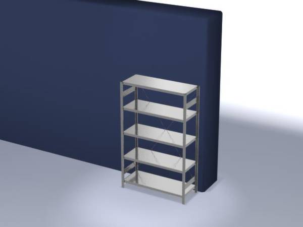 Orion Regalsysteme HZG20513XL Polc alapmodul 185 kg (Sz x Ma x Mé) 1360 x 2000 x 535 mm Acél Cinkezett Ónozott Fém padló