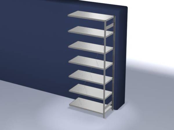 Orion Regalsysteme HZA30613XL Polc ráépíthető modul 190 kg (Sz x Ma x Mé) 1.31 x 3 x 63.5 m Acél Cinkezett Ónozott Fém padló