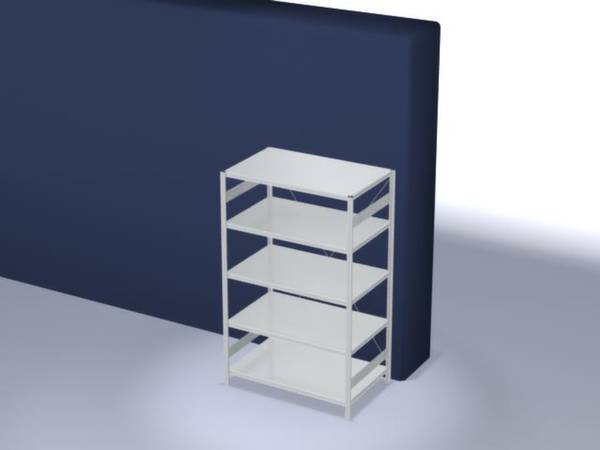 Orion Regalsysteme HKG20813XL Polc alapmodul 190 kg (Sz x Ma x Mé) 1.36 x 2 x 83.5 m Acél Műanyag bevonatú Élénk szürke Fém padló