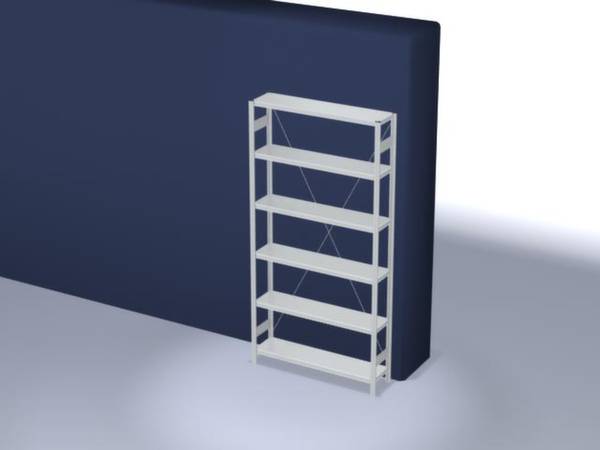 Orion Regalsysteme HKG25313XL Polc alapmodul 175 kg (Sz x Ma x Mé) 1360 x 2500 x 335 mm Acél Műanyag bevonatú Élénk szürke Fém padló