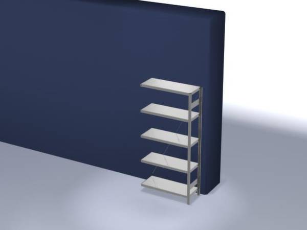 Orion Regalsysteme HZA20410XM Polc ráépíthető modul 225 kg (Sz x Ma x Mé) 1.01 x 2 x 43.5 m Acél Cinkezett Ónozott Fém padló