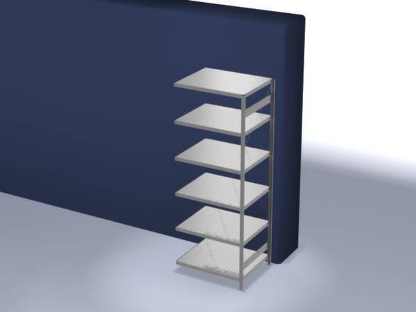Orion Regalsysteme HZA25810XM Polc ráépíthető modul 230 kg (Sz x Ma x Mé) 1.01 x 2.5 x 83.5 m Acél Cinkezett Ónozott Fém padló