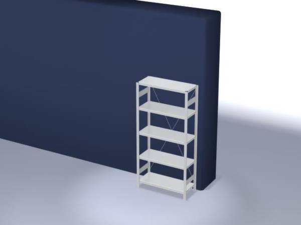 Orion Regalsysteme HKG20410XM Polc alapmodul 225 kg (Sz x Ma x Mé) 1.06 x 2 x 43.5 m Acél Műanyag bevonatú Élénk szürke Fém padló