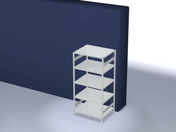 Orion Regalsysteme HKG20810XM Polc alapmodul 230 kg (Sz x Ma x Mé) 1.06 x 2 x 83.5 m Acél Műanyag bevonatú Élénk szürke Fém padló